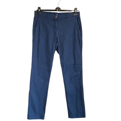 Pantalones Chinos Gant Damas US10/UK14 Azul Marino Algodón Calce Recto Bolsillos Logo Foto 1 de 4
