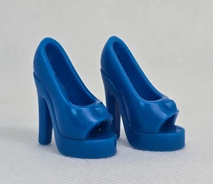 Winx Club Bloom Believix Puppenschuhe blau High Heel Peeptoe Plateau Pumps - Bild 1 von 3