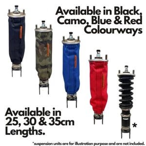 4 x Cubiertas Coilover Impermeables Hechas a Medida Calcetines Tubos Coilovers - Imagen 1 de 10