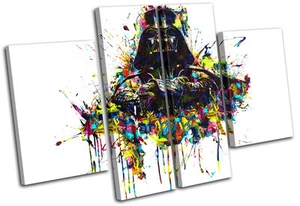Darth Vader Star Wars Pop Movie Greats MULTI CANVAS WALL ART Picture Print - Picture 1 of 1