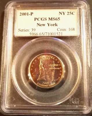 2001 P Quater PCGS MS65 - Image 1 of 2