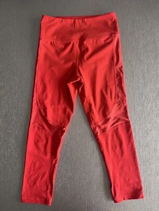 ALALA Vamp Cropped High Waisted Leggings Red Lava Size XS New Athletic Yoga - Picture 1 of 7