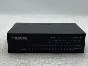 Black Box Pure Networking 10/100 Ethernet Switch LB016A (NO POWER SUPPLY) - Picture 1 of 7