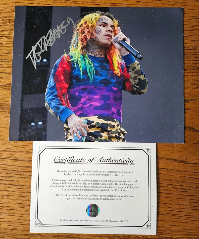 TEKASHI 6ix9ine AUTOGRAPHED IN PERSON 8x10 COA - Bild 1 von 1