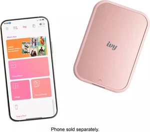 Canon - IVY 2 Mini Photo Printer - Blush Pink - Bluetooth wireless printer - Picture 1 of 5