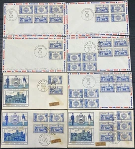 #789 & #794 Naval & Military Academy combo mixed cachet First Day covers lot 8 - Picture 1 of 1