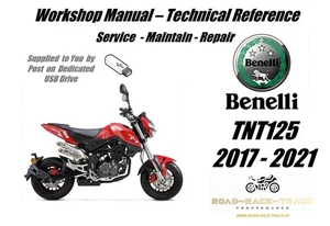 Benelli TNT125 TNT 125  Service Repair Workshop Manual USB  2017- 2021 - Picture 1 of 11