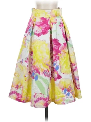 Eliza J Women Yellow Formal Skirt 2 - Image 1 of 2