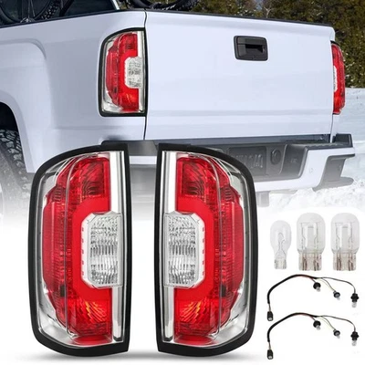 For 2015-2022 GMC Canyon Pickup Tail Lights Rear Brake Taillamps LH+RH w/ Bulbs - Image 1 of 4
