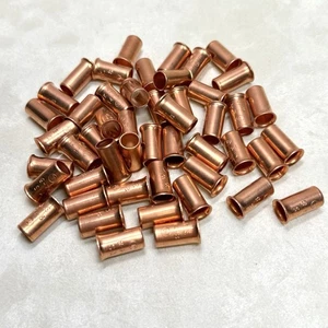 Copper Crimp Sleeves Lot, K S 14-8 UL - NEW set of 49 - Picture 1 of 4