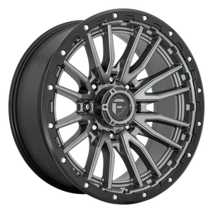20x9 D680 Fuel Rebel Matte Gunmetal Black Wheels 8x170 (1mm) Set of 4 - Picture 1 of 5