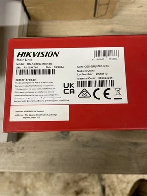 Hikvision DS-KD8003-IME1 Pro Series Modular Door Station with 2MP HD Camera - Image 1 of 2