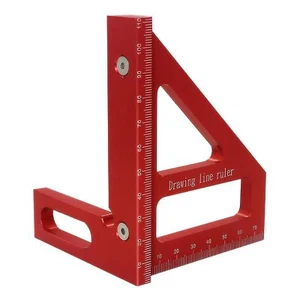 3D Multi-Winkel Messlineal 45°/90° Holzbearbeitung Quadrat Winkelmesser Gehrungslineal - Bild 1 von 8