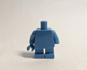 Max Rebo Lego Minifigure Torso with one Hand and Legs Read Condition Plain Blue - Picture 1 of 7
