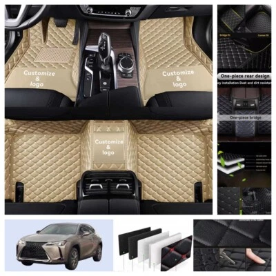 For Porsche Car Floor Mats Custom Auto Carpets Pu Leather All Weather Waterproof Foto 1 de 4