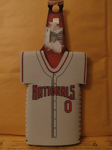 MLB Washington Nationals Baseball Jeresy Shaped Bottle Koozie Cover