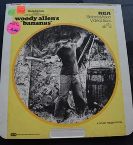CED - Capacitance Electronic Disc - Video Disc - Woody Allen's " Bananas" - Picture 1 of 2