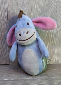 Disney - Hallmark - Winnie the Pooh - Eeyore 5" Plush Baby Rattle
