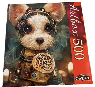 Rompecabezas Steampunk Cachorro 500 Piezas 20 X 12 Caja de Arte Foto 1 de 3