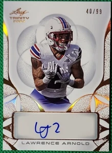 Lawrence Arnold/99 2024 Hoja Trinidad Bronce Automático Kansas Jayhawks WR SP - Imagen 1 de 2