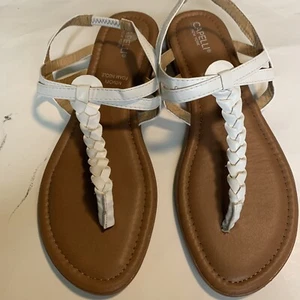 Capelli New York Damen Sandalen weiß geflochten Gr. 9 " - Bild 1 von 12