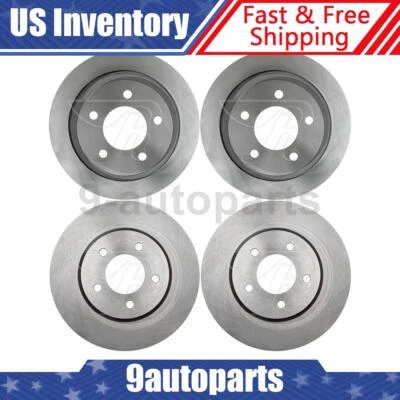 Rotores de freno de disco delanteros traseros para Pacifica Chrysler 2004 2005 2006 2007 2008 Foto 1 de 4