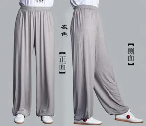 New Summer Unisex modal Chinese Kung Fu Pants Martial Art Tai Chi Trousers gift - Picture 1 of 20