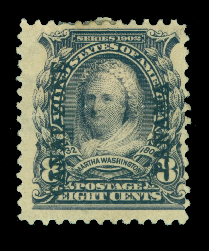 CANAL ZONE (US) 1904  2nd Issue - Martha Washington 8c violet  Scott # 7 mint MH - Image 1 of 2