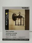Portfolio Outdoor Wall Lantern Matte Black Finish and Clear Glass 4.7x6.1x8.25&quot;