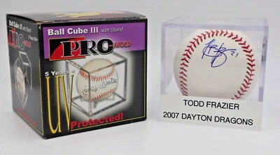 TODD FRAZIER SIGNED OML BASEBALL autographed MLB mets reds yankees dayton dragon - Image 1 of 4