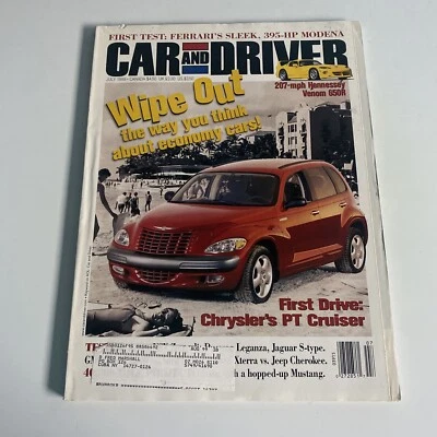 1999 July Car And Driver Magazine The Chrysler PT Cruiser (CP406) - Image 1 of 3