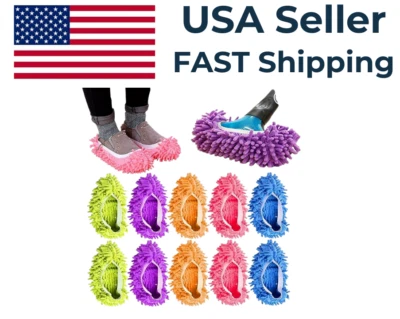 5 ПАР - 10 шт. швабра из микрофибры тапочки туфли чехол для чистки + пыли пола - Изображение 1 из 4