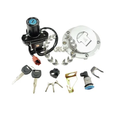 2008-14 Ignition Switch Fuel Gas Cap Seat Lock Key Set For Honda CBR600RR 1000RR Foto 1 de 2