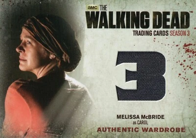 The Walking Dead Season 3, Melissa McBride ‘Carol’ Wardrobe Relic Card M18 - Image 1 of 2