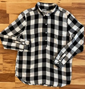 Camicia fidanzato a quadri So Perfectly Soft Perfectly You B&W XL donna - Foto 1 di 7