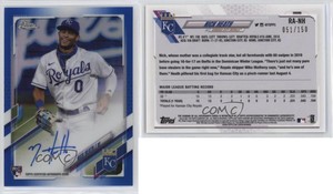 2021 Topps Chrome Blue Refractor /150 Nick Heath #RA-NH Rookie Auto RC