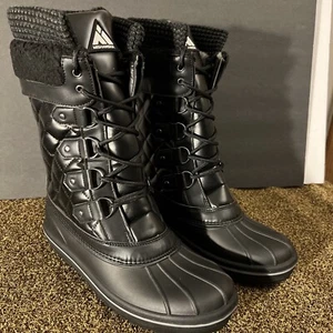 Women's Mid Calf Winter Snow Boots Waterproof Outdoor Cold Weather Insulated ... - Picture 1 of 6