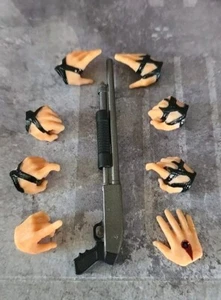 Mezco One:12 The Crow Pump Action Shotgun & 8 Hands  1/12 Scale  Fodder CUSTOM  - Picture 1 of 1
