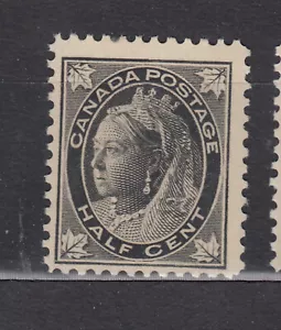 1897-1898 #66 QUEEN VICTORIA 1/2¢ "MAPLE LEAF" ISSUE F-VF - Picture 1 of 2