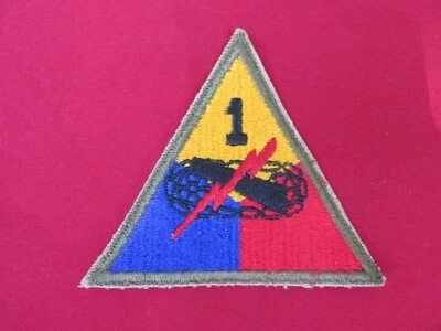 US Army 1st Armored division  cut edge no glow patch - Image 1 of 3