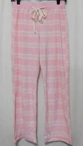 Nautica Sleepwear Womens Soft Fleece Lounge Pants Pink Drawstring Pick Size Camp - Picture 1 of 12