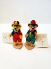 Deb Canham The Alice Collection Mini Mohair Bear TWEEDLE DUM & TWEEDLE DEE 3.5”