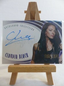 Farscape Through the Wormhole Autograph card A38 Claudia Black as Aeryn Sun