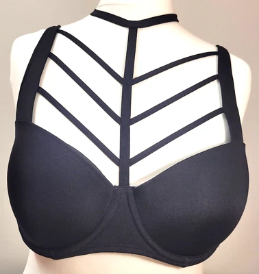 Marlies Dekkers Bra 36B Black Harness Underwired 11394  New with Tags — 第 1/4 张图片