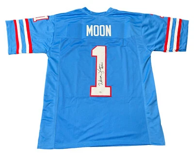 Warren Moon Signed Jersey w/ "HOF 06" PSA - Image 1 of 3