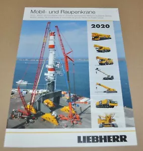 Programa Liebherr 2020 Model Ranger móvil grúa sobre orugas folleto folleto - Imagen 1 de 5