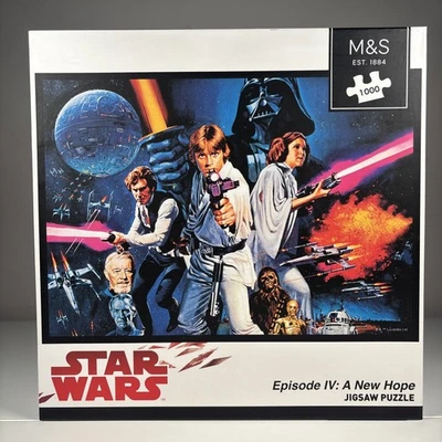 M&S Star Wars A New Hope 1000pc Jigsaw Puzzle New Open Box Sealed Poster - Image 1 of 4