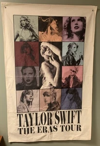 Taylor Swift 2023 Eras Tour authentischer offizieller Leinwand Wandteppich Marke 31 x 47 NEU - Bild 1 von 19