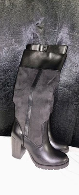 Botas de vestir A.N.A para mujer RASPIN tacón apilado negras talla 6,5 M $95 Foto 1 de 4