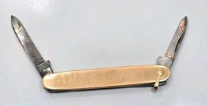 Great Vinatge 1940s 10k Yellow Gold Pocket Knife Pocket Watch Fob Pendant 15.6g - Picture 1 of 5
